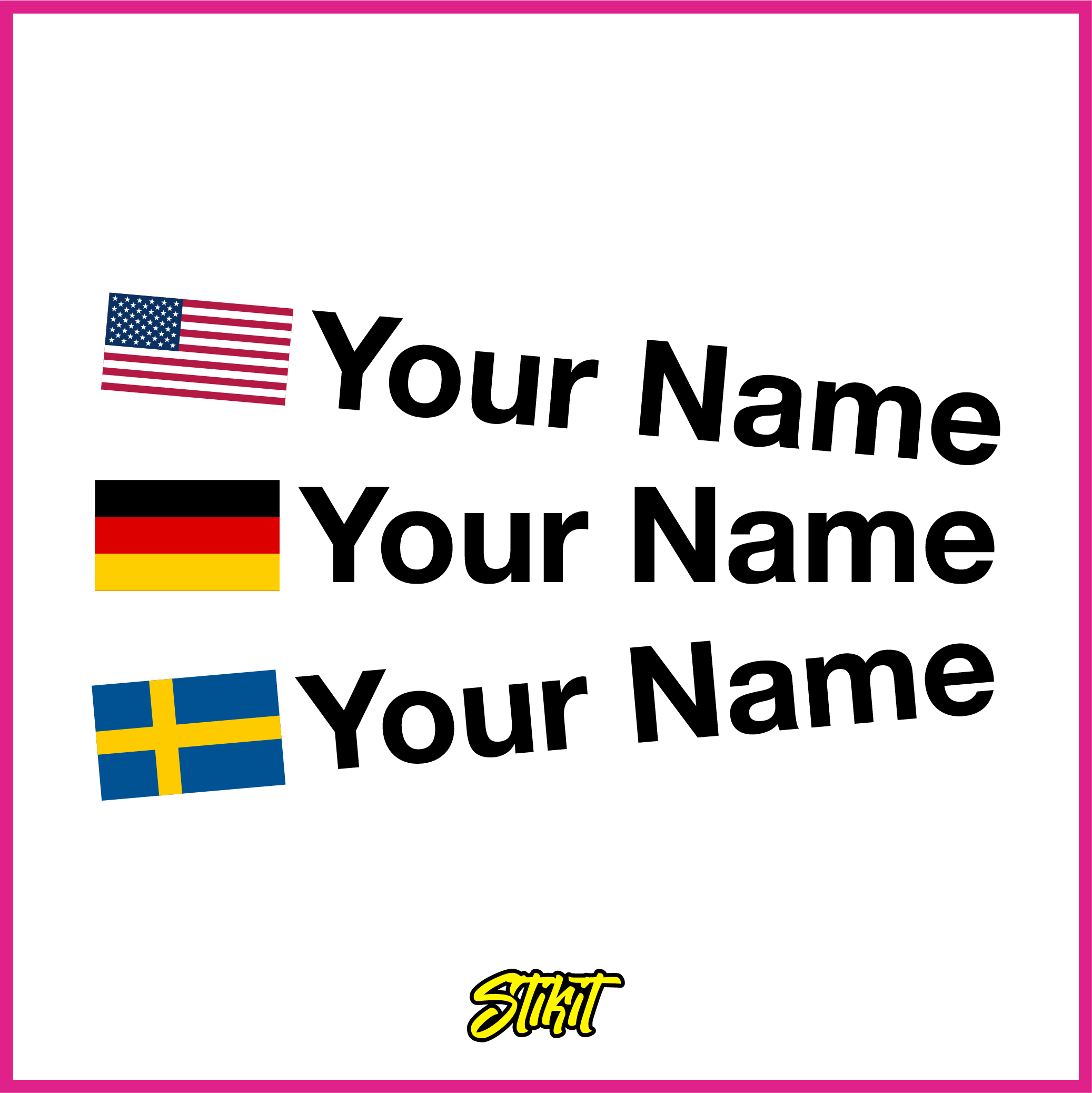 Custom Name Stickers