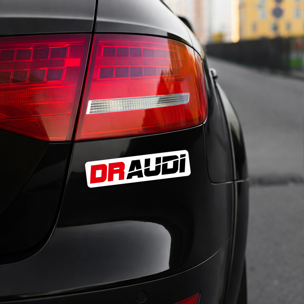 DR AUDI white border
