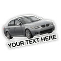 Custom vehicle sticker - with text